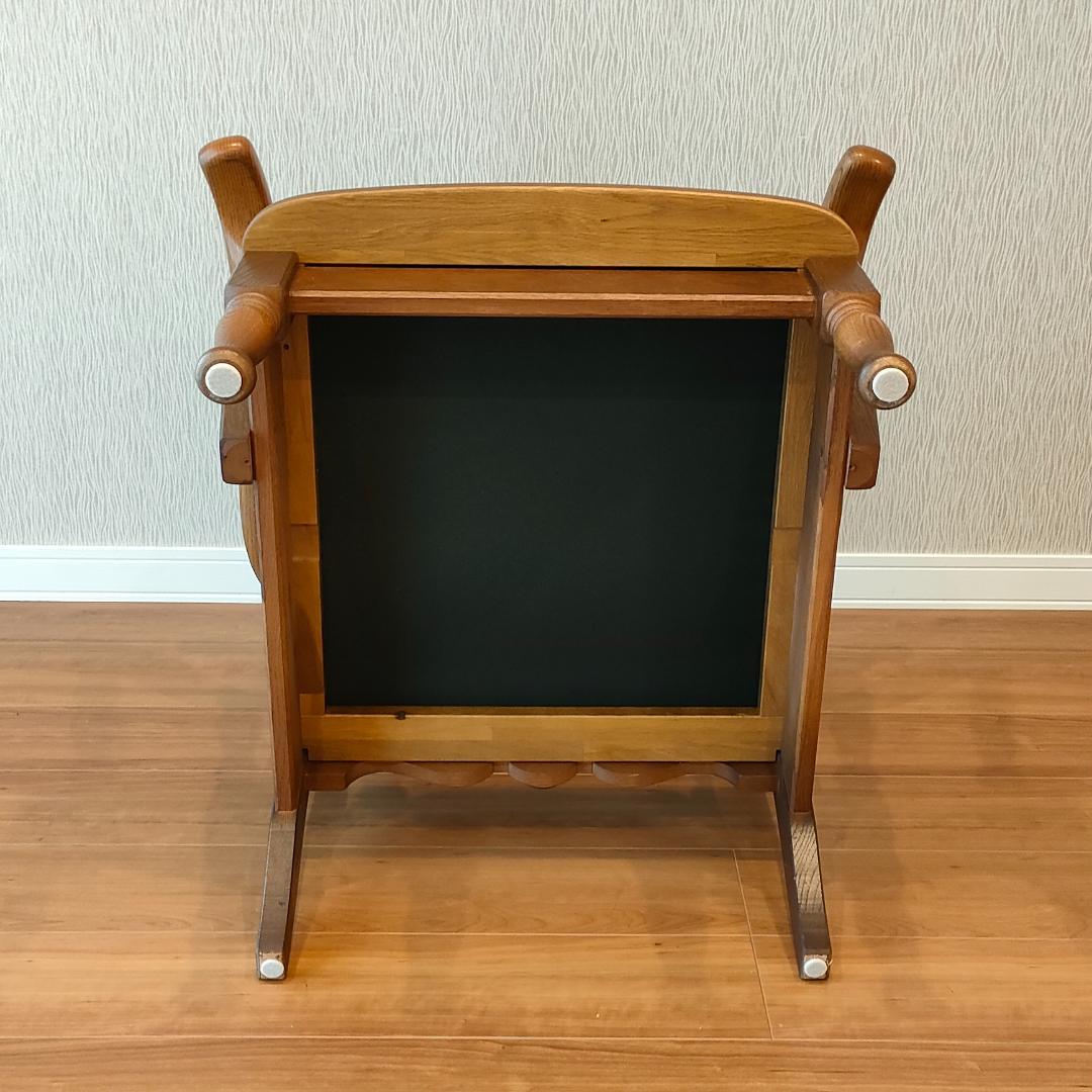 飛騨産業　アームチェア　花柄　キツツキ　穂高　一人掛けソファ