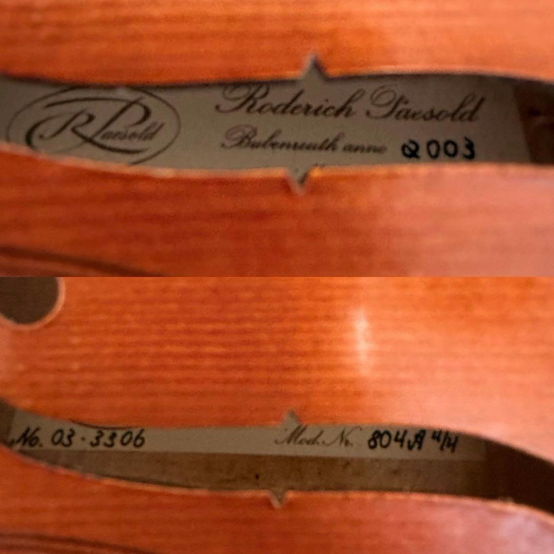 Roderich Paesold 804A 4/4 バイオリン