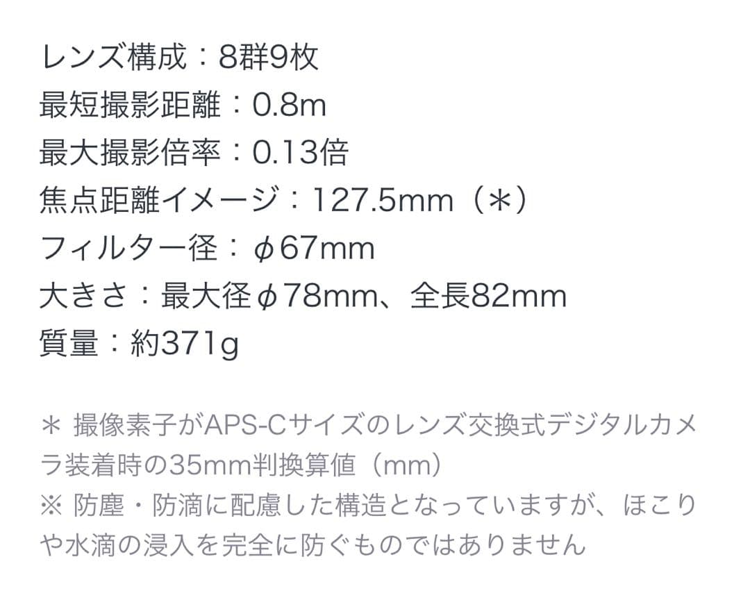 SONYカメラレンズ