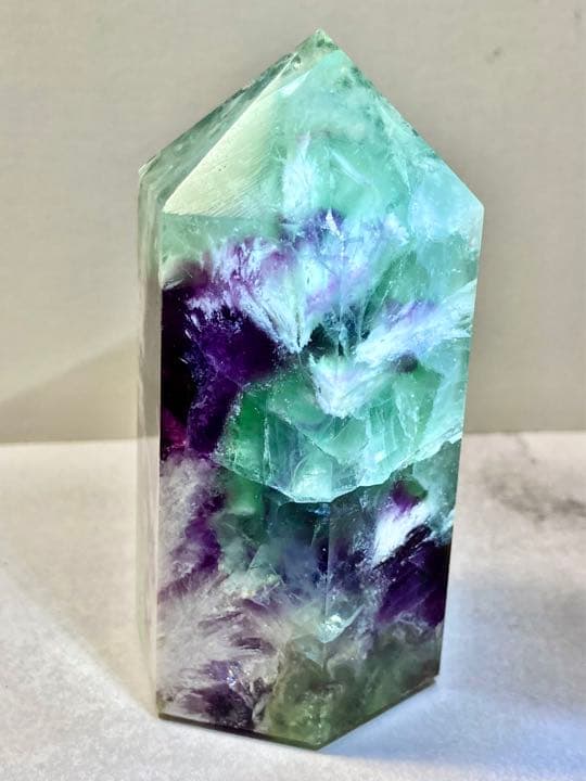 エンジェルフェザー✿*:・　万華鏡　フローライト　マルチカラー　蛍石　ポイント