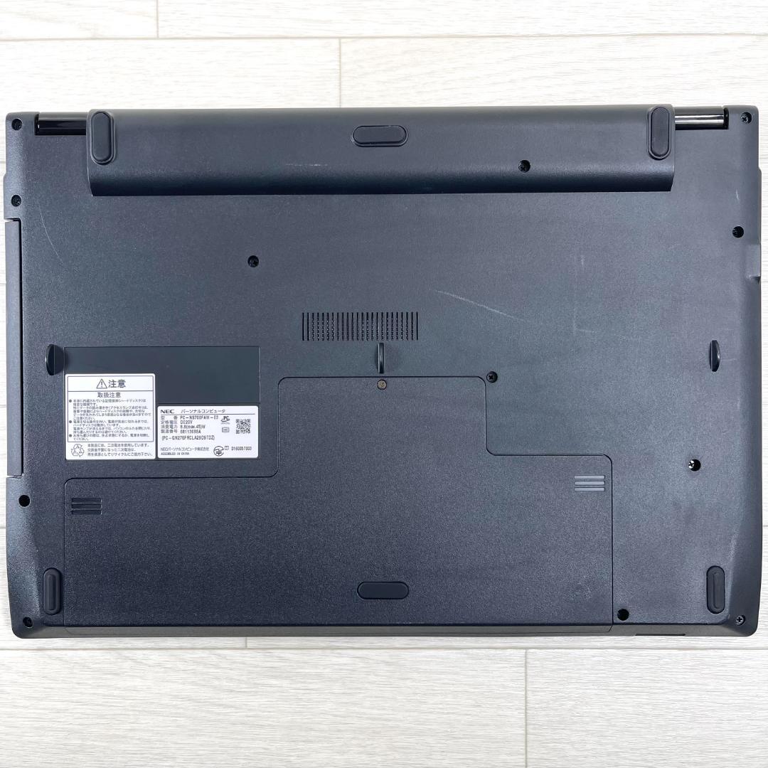 NEC i7 高速SSD500 メモリ16 Windows11 ノートパソコン★