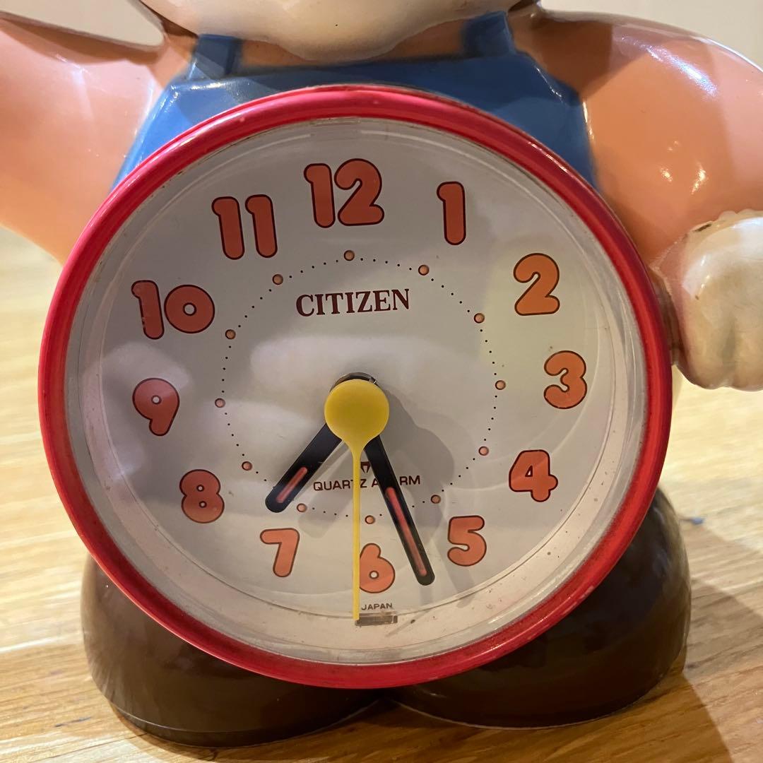 昭和レトロ　目覚まし時計　おたまちゃん　動作確認済み　CITIZEN