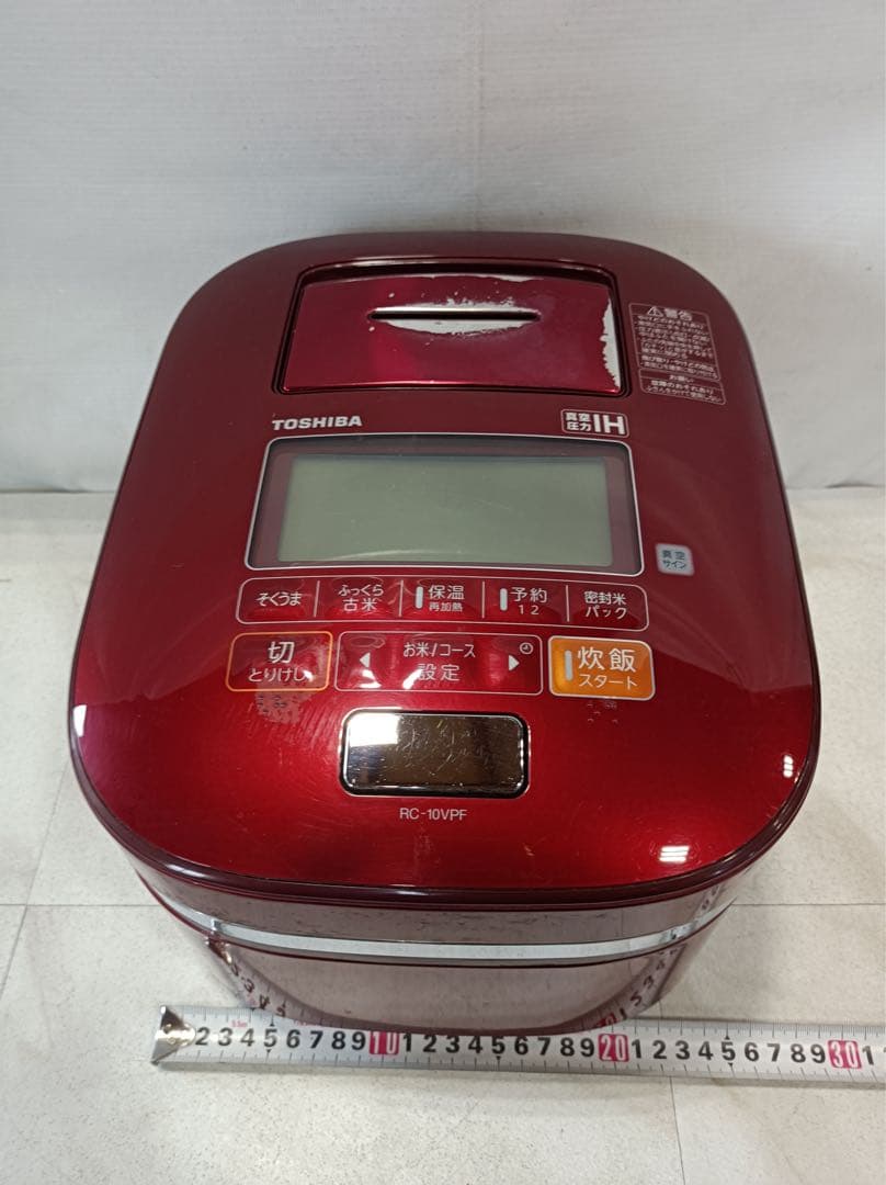 八5934【TOSHIBA】真空圧力IH保温釜　容量1.0L 5.5合