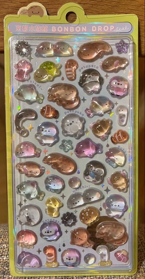 ボンボンドロップシール 　京都水族館限定品