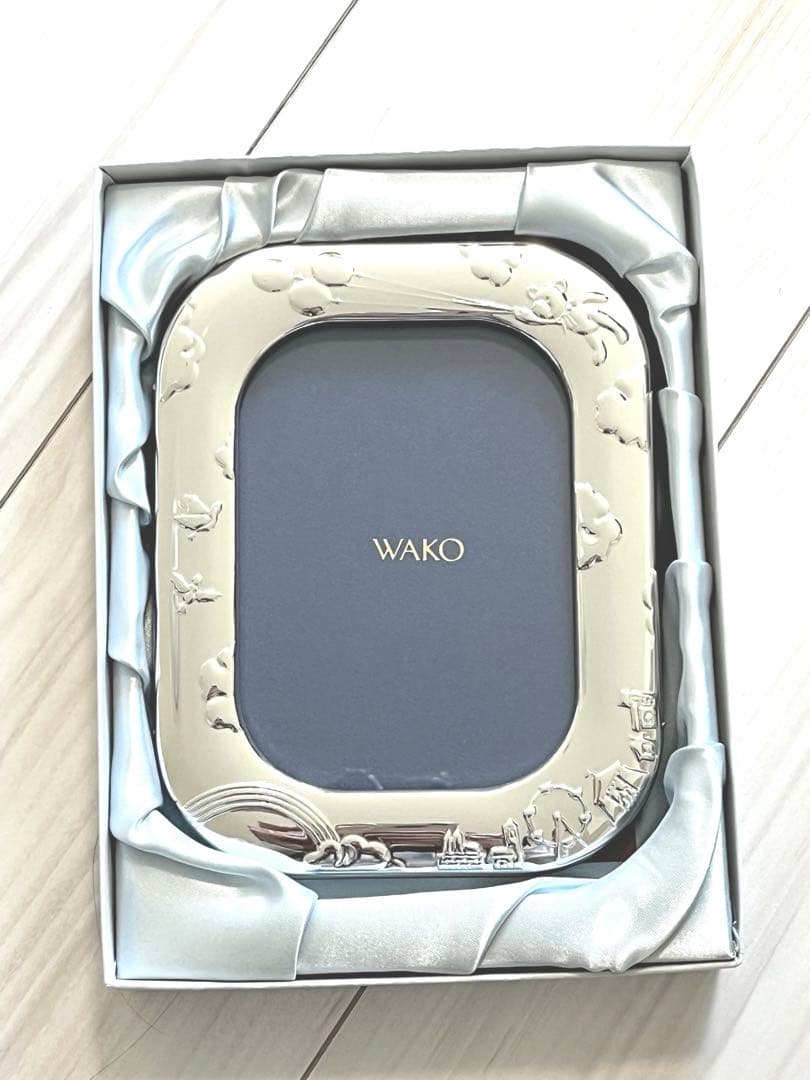 【新品箱付き】WAKO 和光 クマ四角写真立て フォトフレーム 赤ちゃん