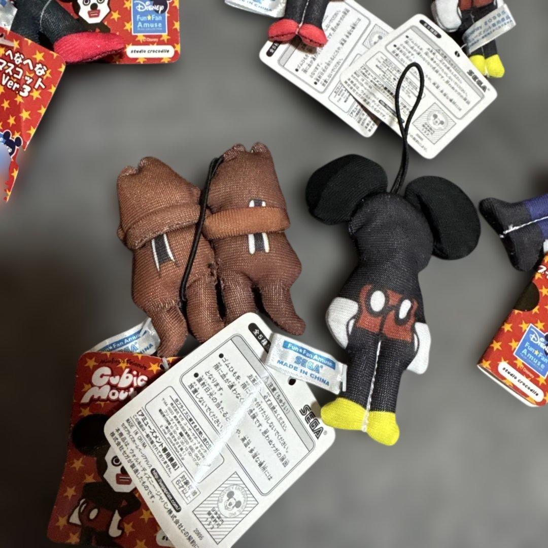 ディズニー♡キュービックマウス へなへなプチマスコット　タグ付10個　希少