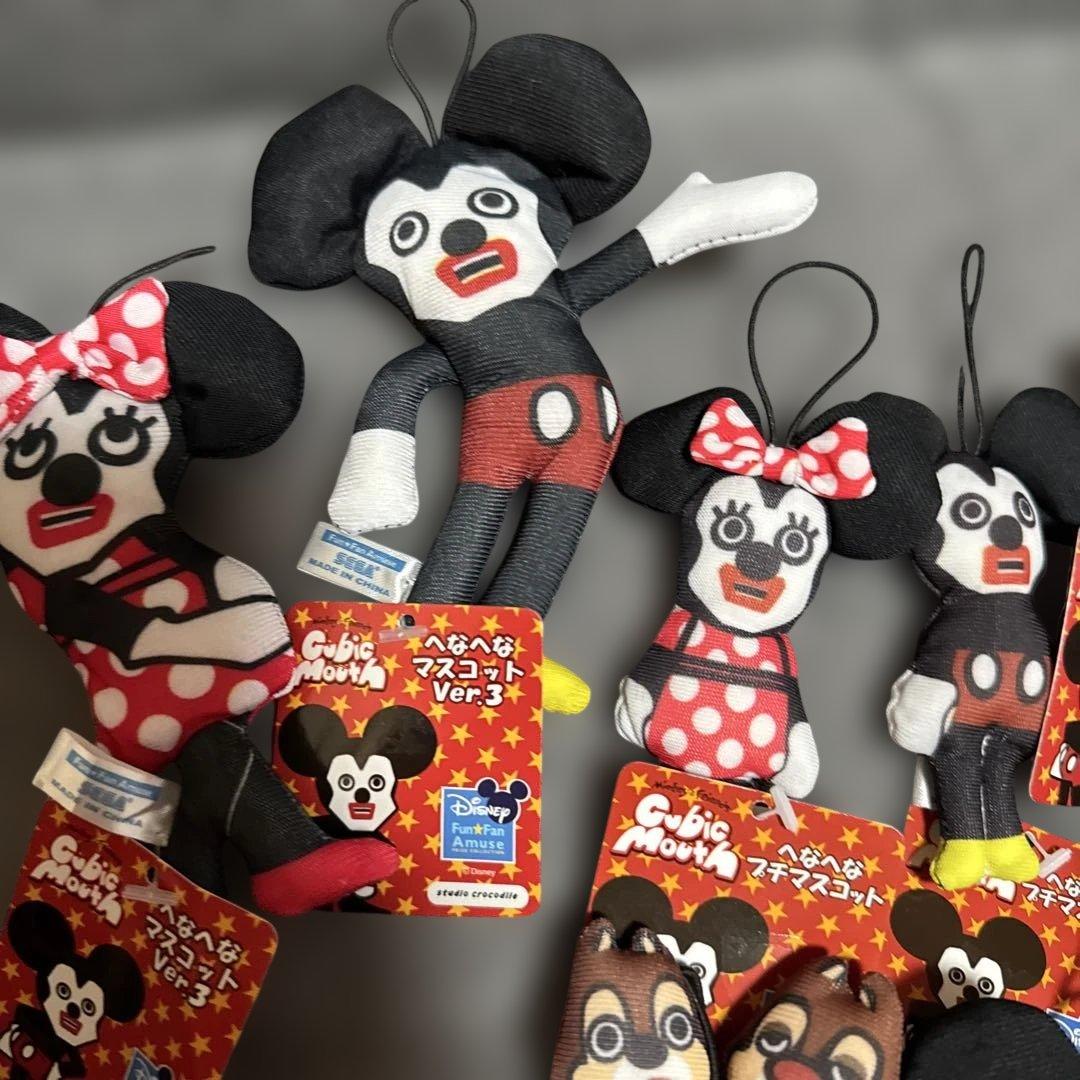 ディズニー♡キュービックマウス へなへなプチマスコット　タグ付10個　希少