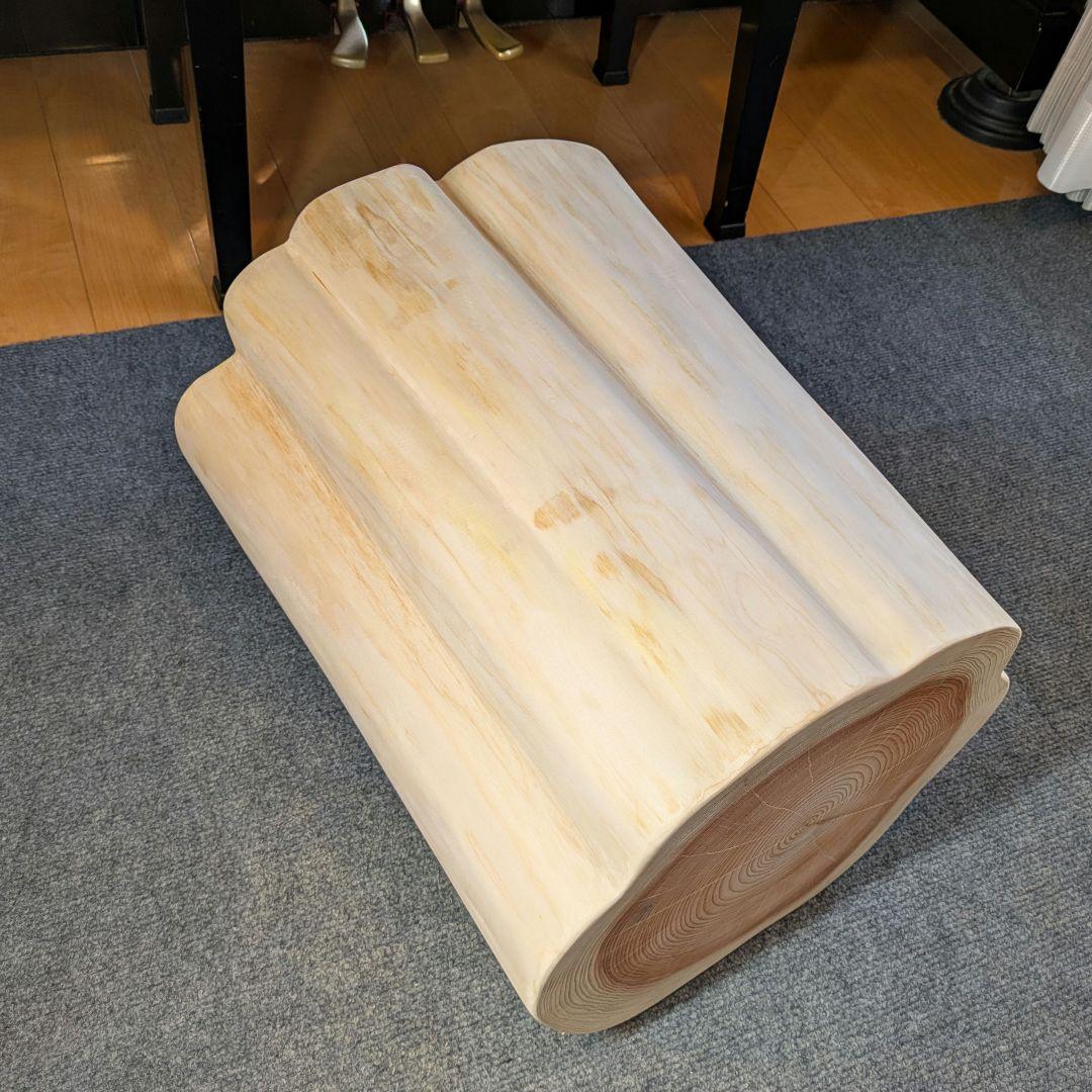 3104様確認用　檜　切り株　丸太　椅子　スツール　高さ約43㎝