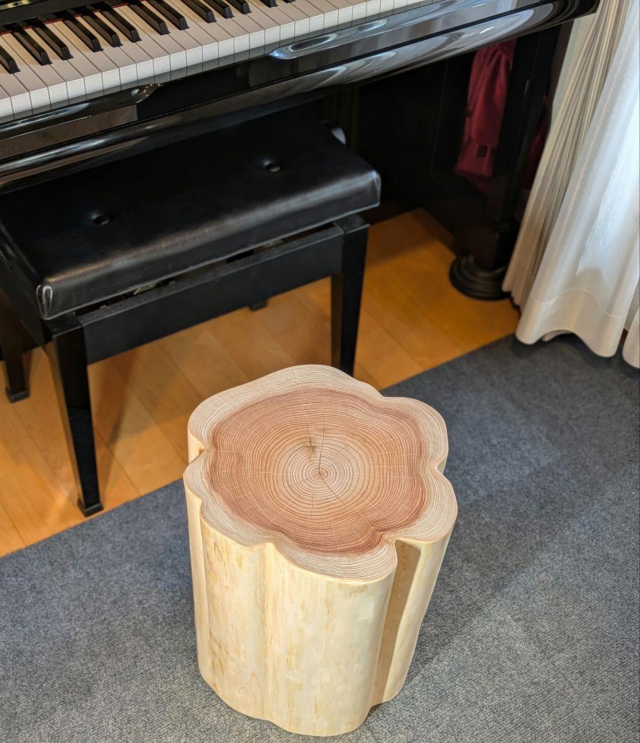 3104様確認用　檜　切り株　丸太　椅子　スツール　高さ約43㎝
