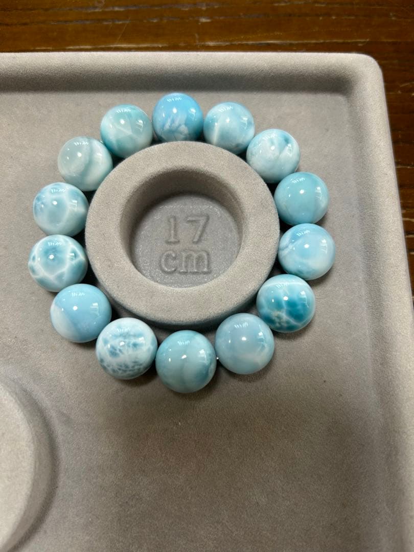 セール　天然石　大玉ラリマーブレス