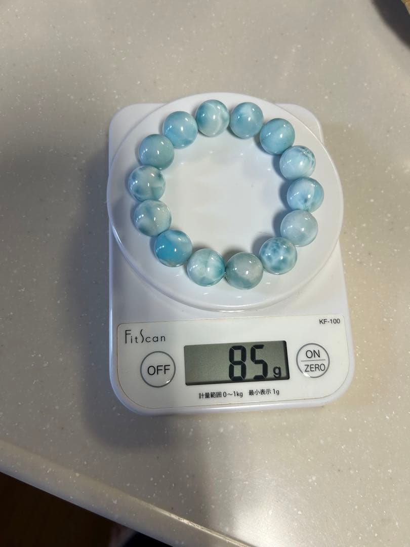 セール　天然石　大玉ラリマーブレス