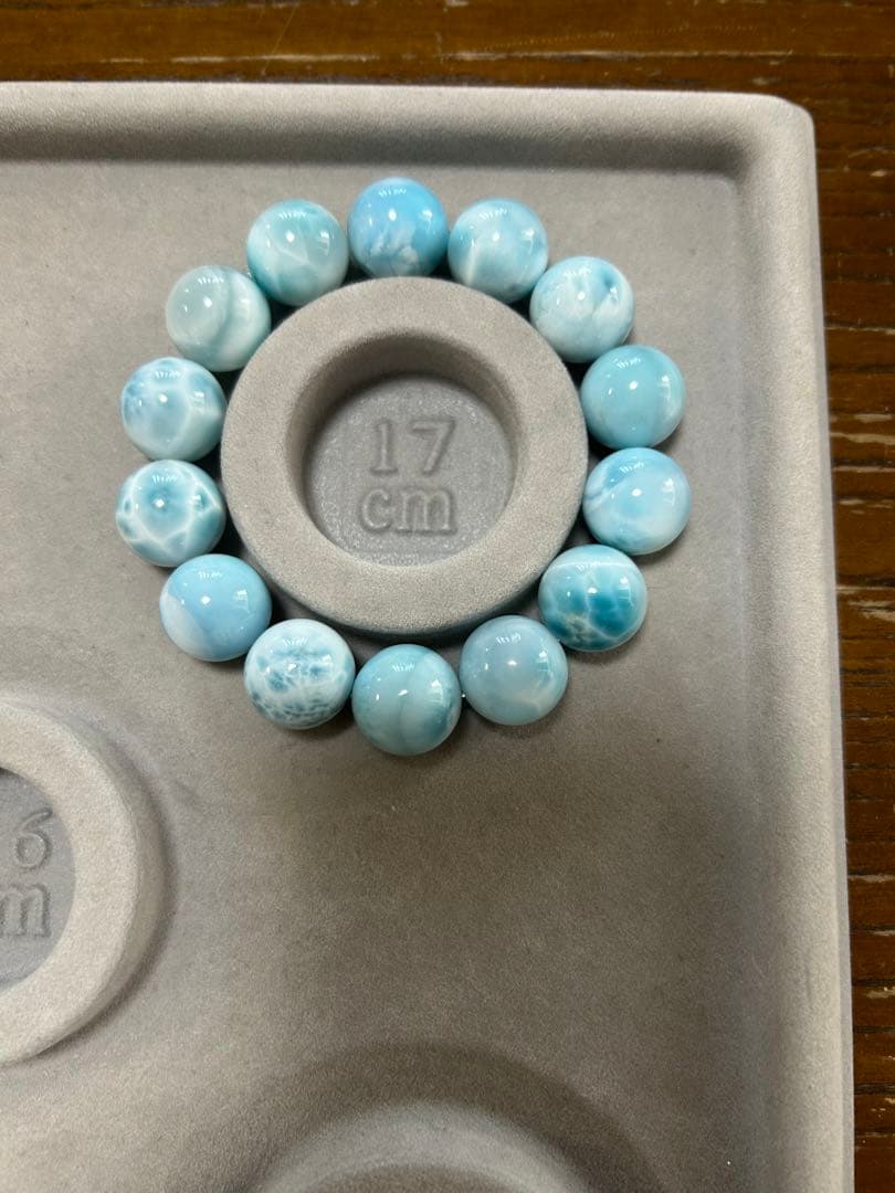 セール　天然石　大玉ラリマーブレス