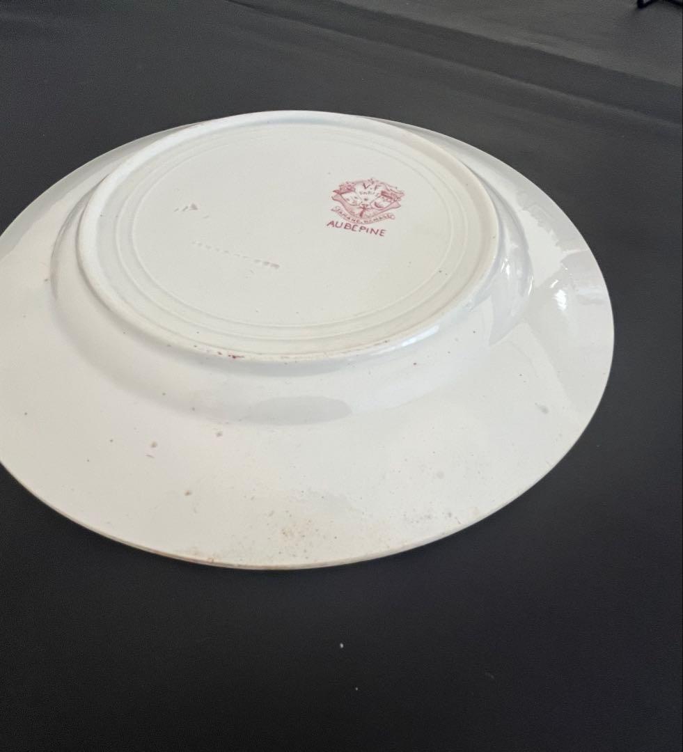 ▪️フランスアンティーク▪️サンタマン ▪️プレート　平皿▪️AUBEPINE ▪️