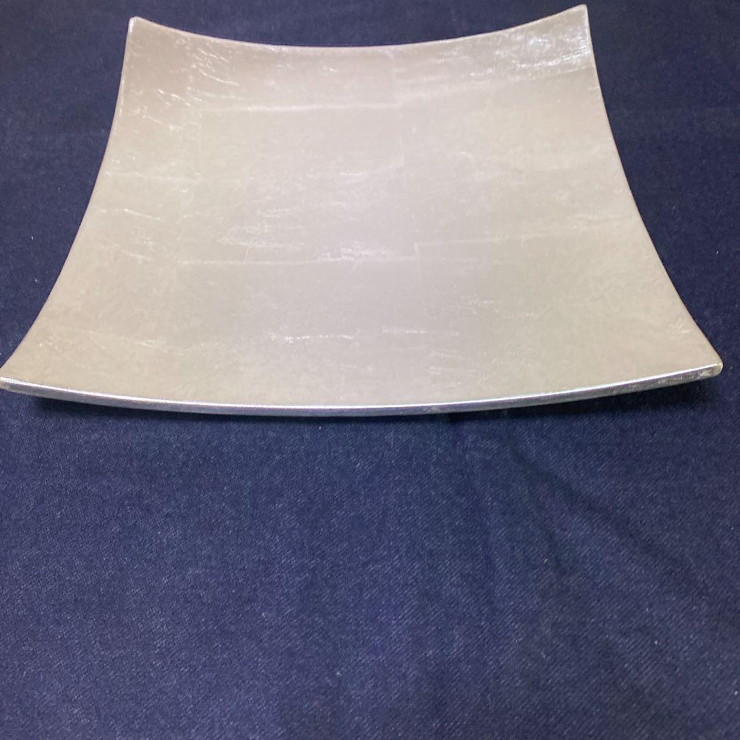 ブルーミング中西製　スクエアトレー（シルバー）