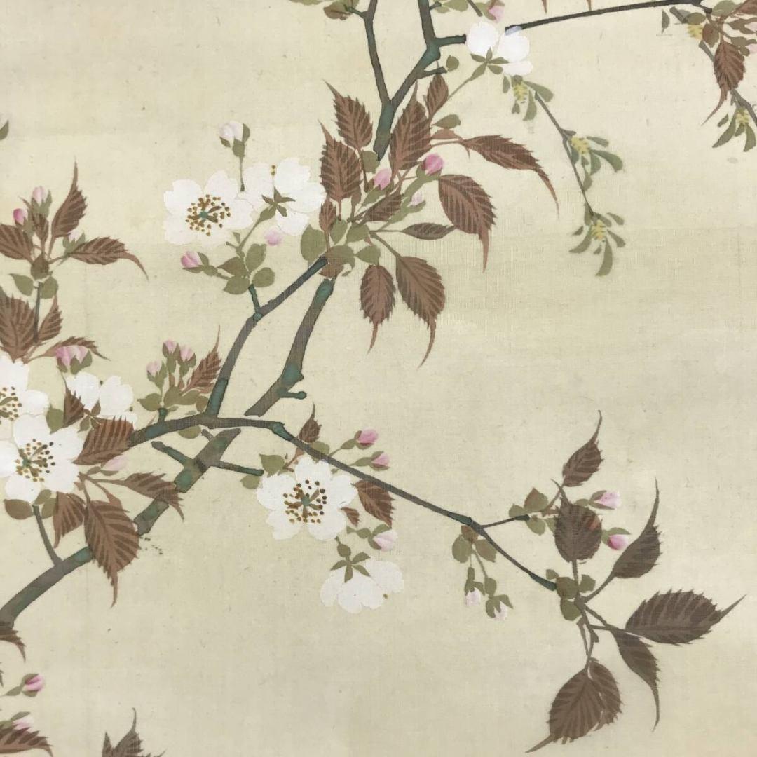 真作/礫堂/梅花雛図/桃の節句/ヒナ図/春の掛軸/掛軸☆宝船☆AL-21