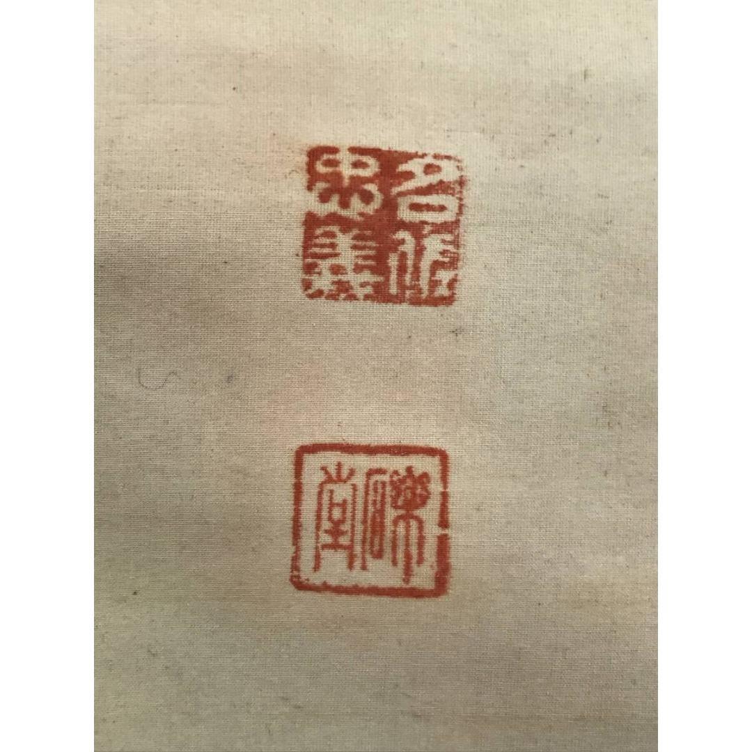 真作/礫堂/梅花雛図/桃の節句/ヒナ図/春の掛軸/掛軸☆宝船☆AL-21