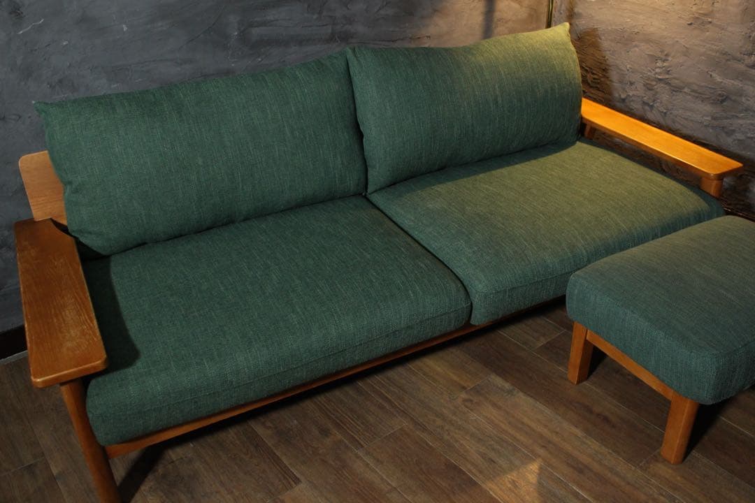 首都圏送無料〜ウニコ　キルプ　190cm ソファ　オットマン　セット　フェザー