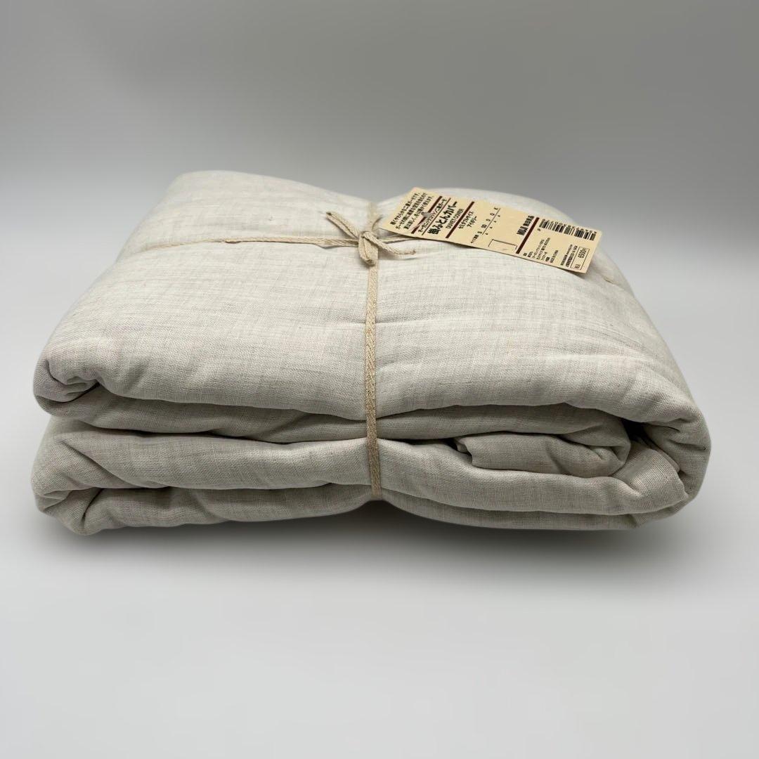 オーガニックコットン100% muji 掛ふとんカバー セミダブル 二重ガーゼ