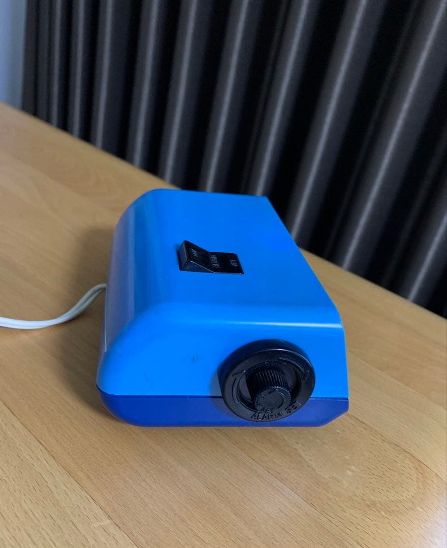 【動作正常】昭和レトロ　CITIZEN パタパタ時計　青