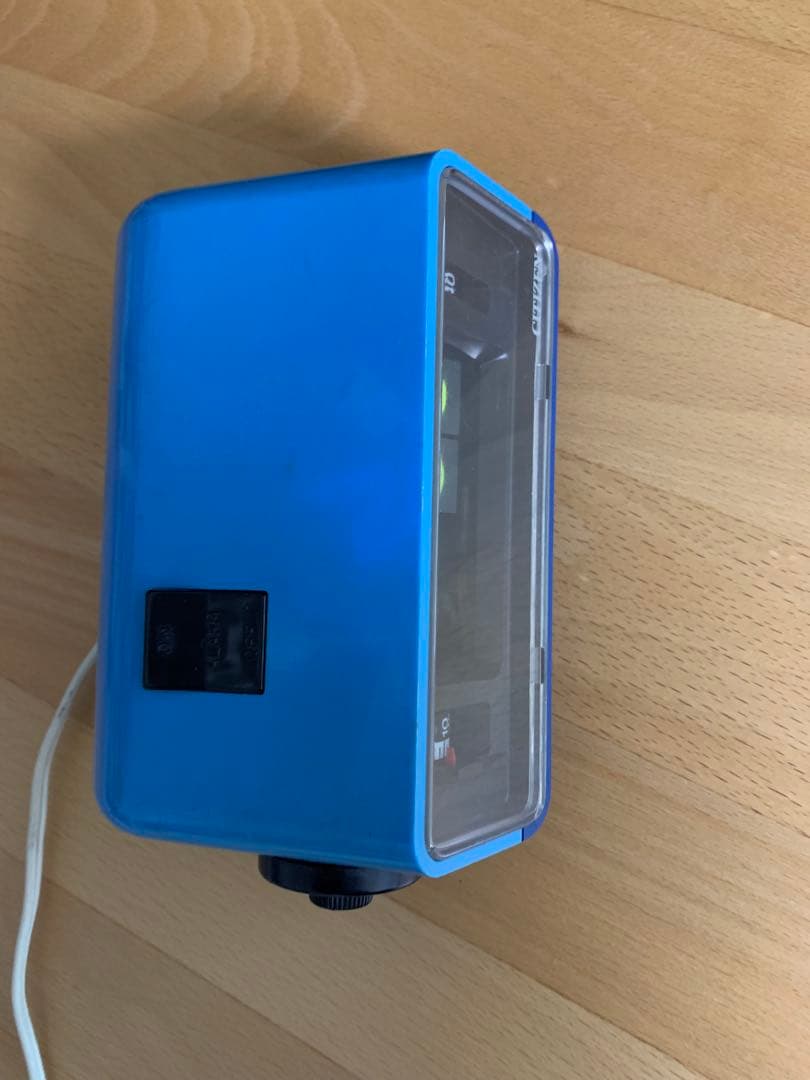 【動作正常】昭和レトロ　CITIZEN パタパタ時計　青