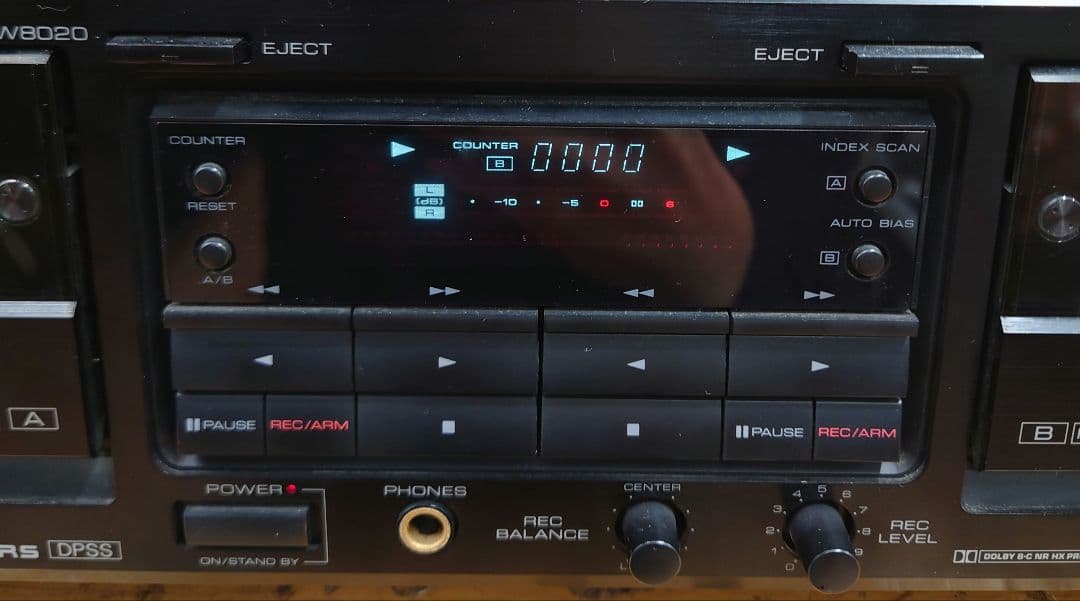 【￥48,000・1991年】 KENWOOD KX-W8020カセットデッキ