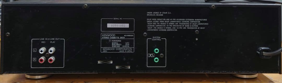 【￥48,000・1991年】 KENWOOD KX-W8020カセットデッキ