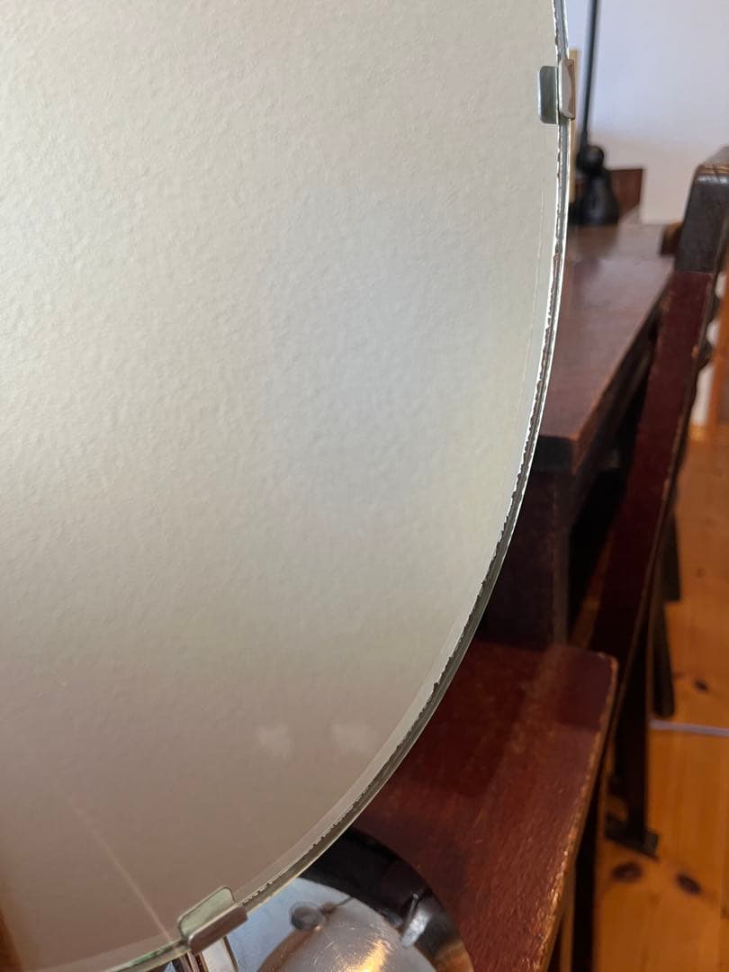 昭和レトロ アイアン 卓上鏡 化粧鏡 スタンドミラー 店舗用ミラー 店舗什器