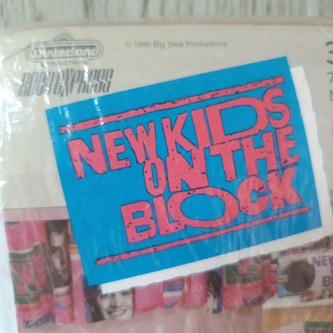 New Kids on the Block 1990 ツインサイズシーツ 未使用