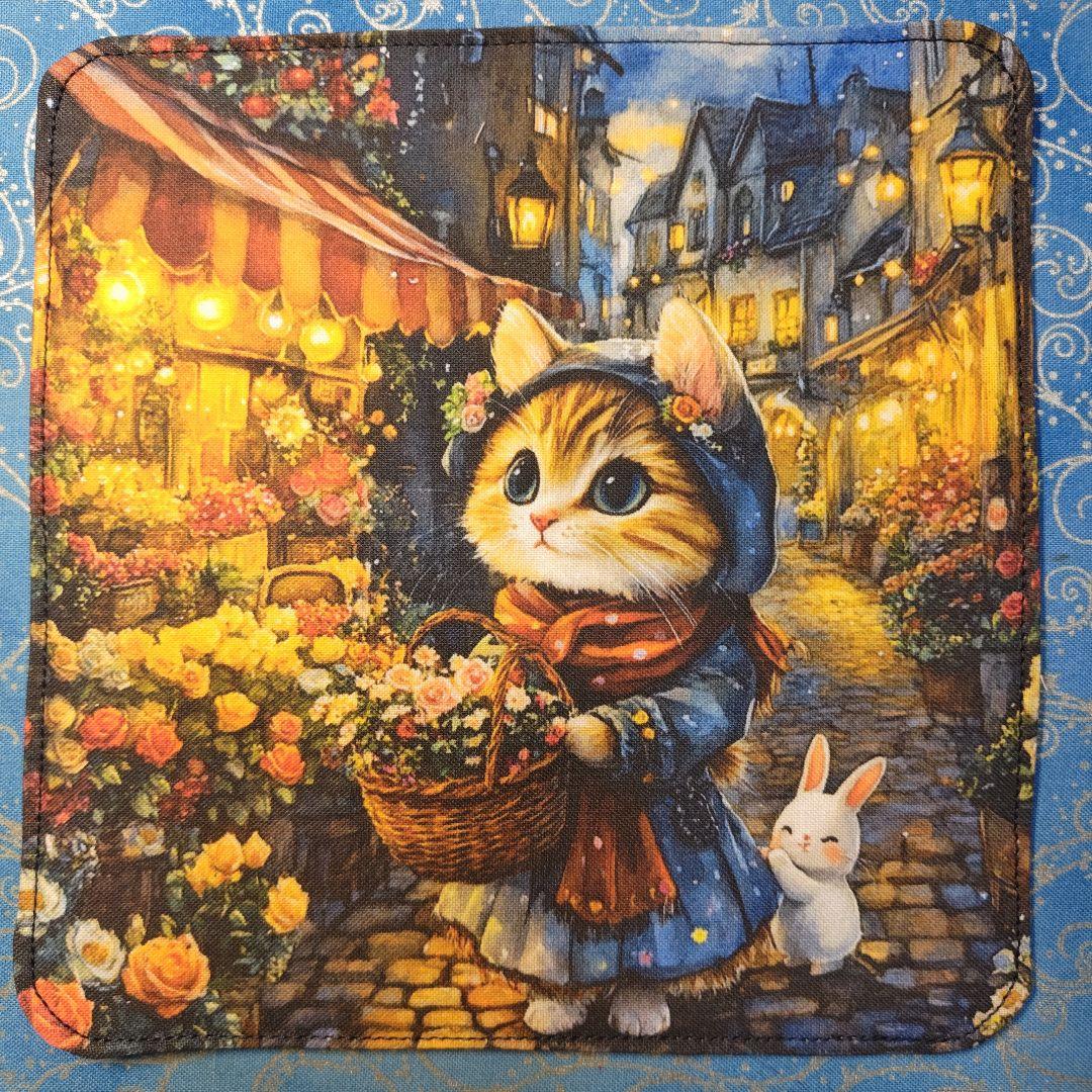 yourelia　 4重ハンカチ　ポメラニアン柄　18枚