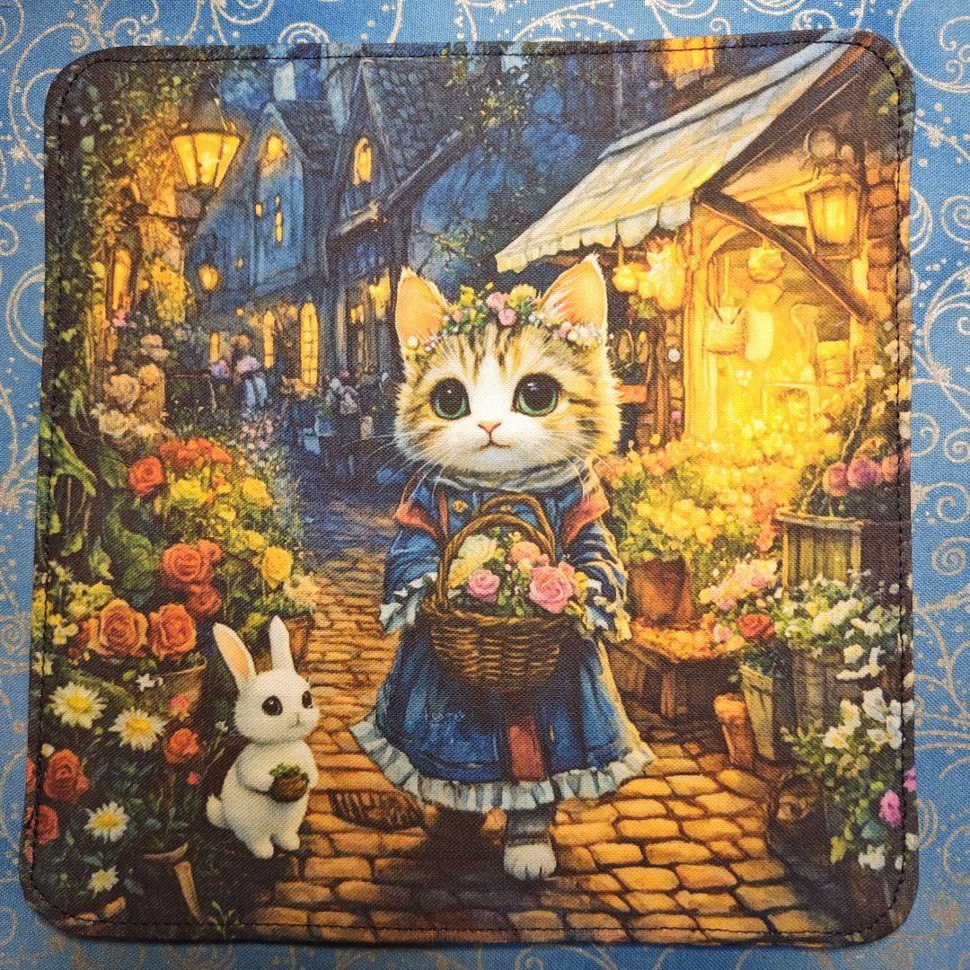 yourelia　 4重ハンカチ　ポメラニアン柄　18枚