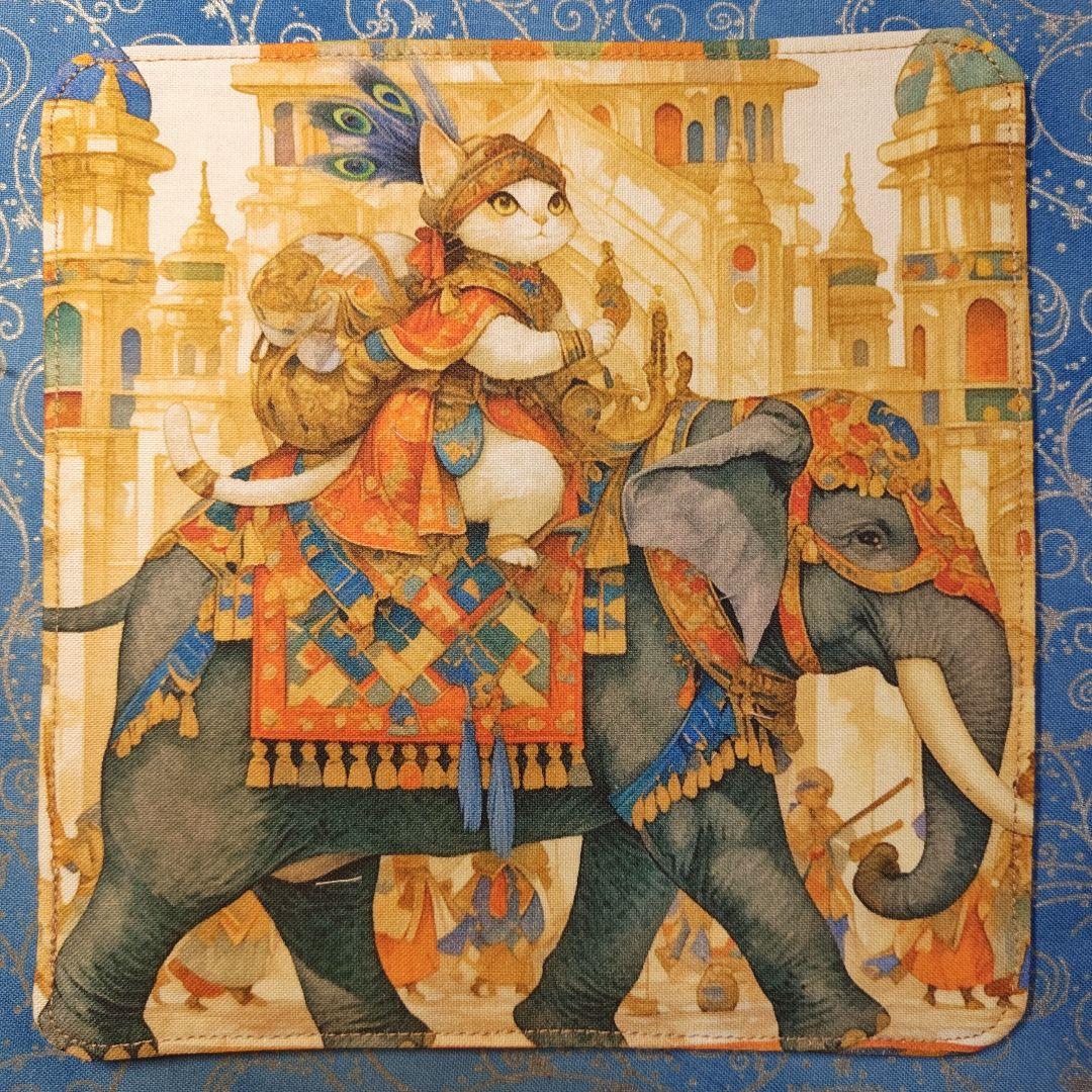 yourelia　 4重ハンカチ　ポメラニアン柄　18枚