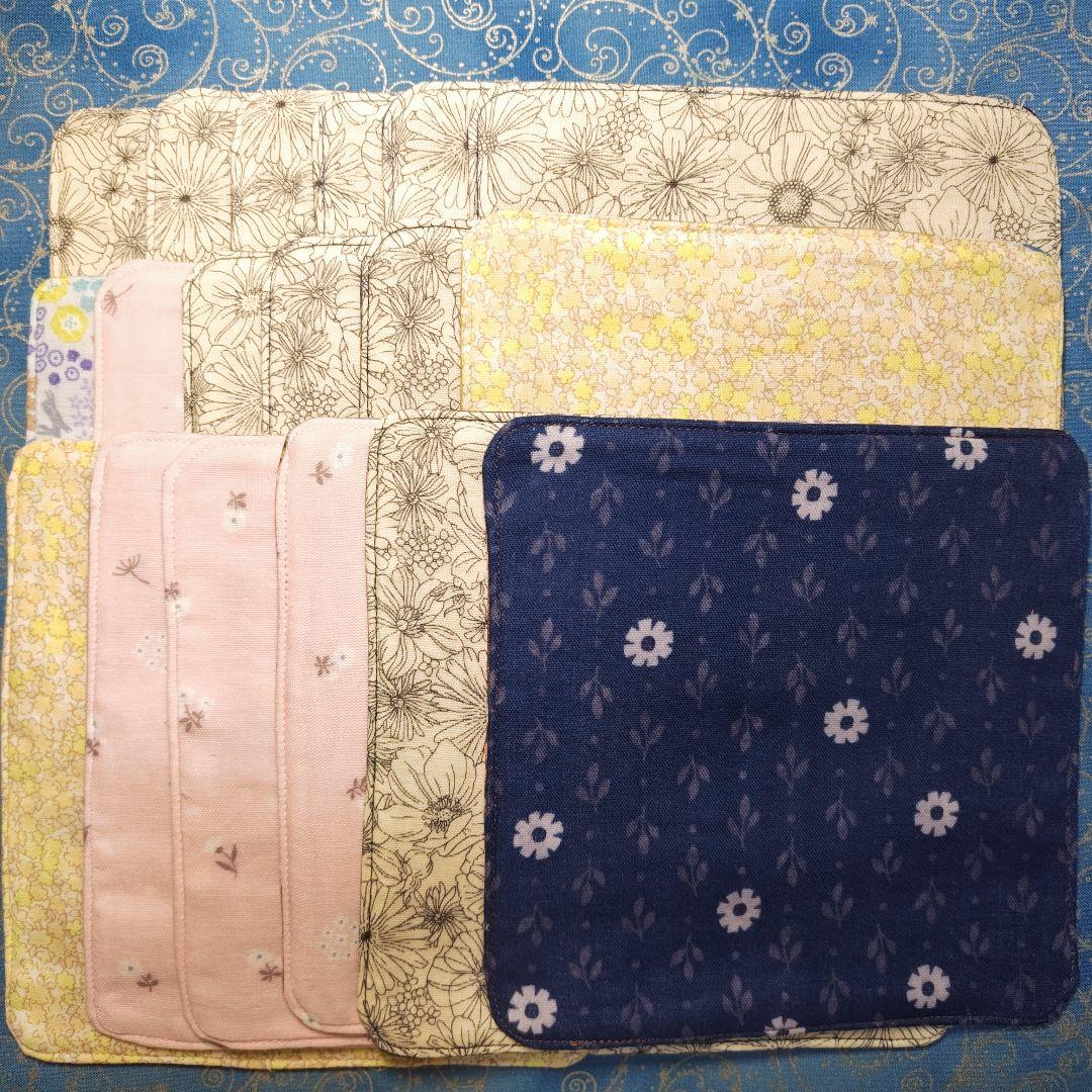 yourelia　 4重ハンカチ　ポメラニアン柄　18枚