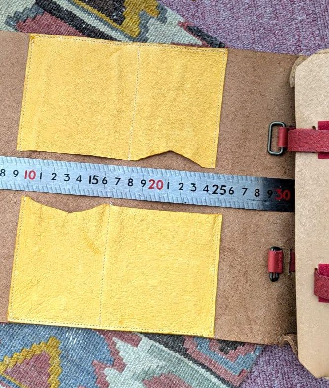 【美品】注文品 本革製ツールロール 道具入れ 巻き 【弓道使用】ハンドメイド