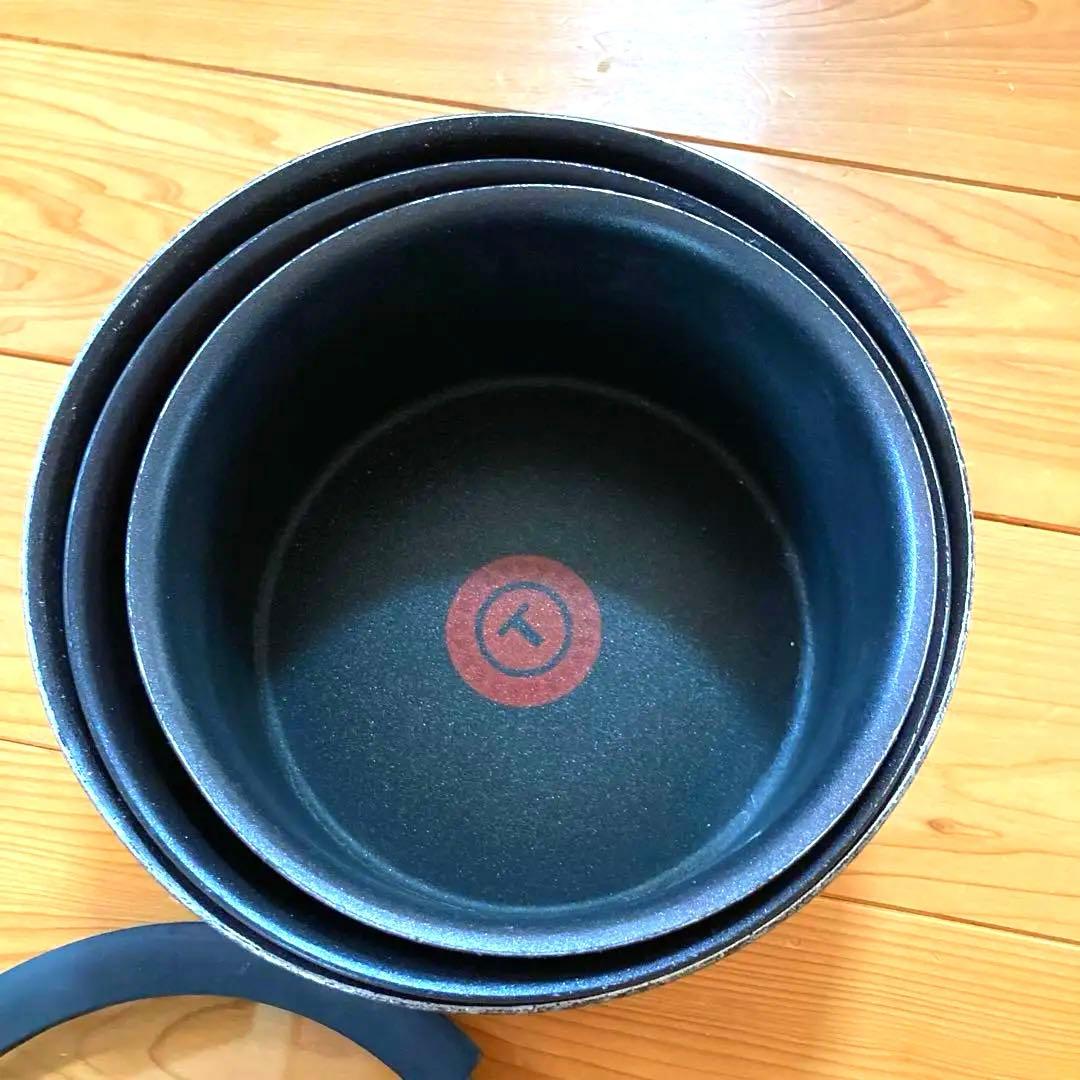 T-fal インジニオ　ネオ　鍋3種　蓋3種　取手2本の８点セット