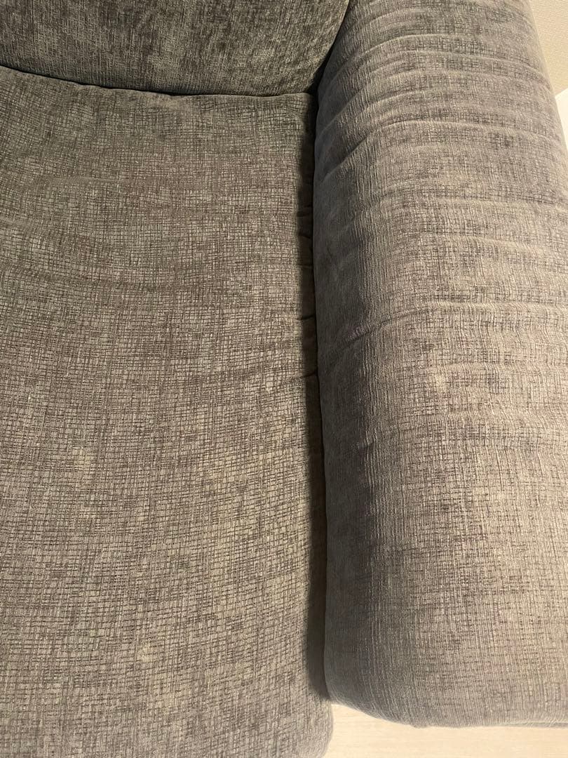 ニトリ　ソファ　グレー　2人掛けセパレートソファ 布張りタイプ LB04 GY