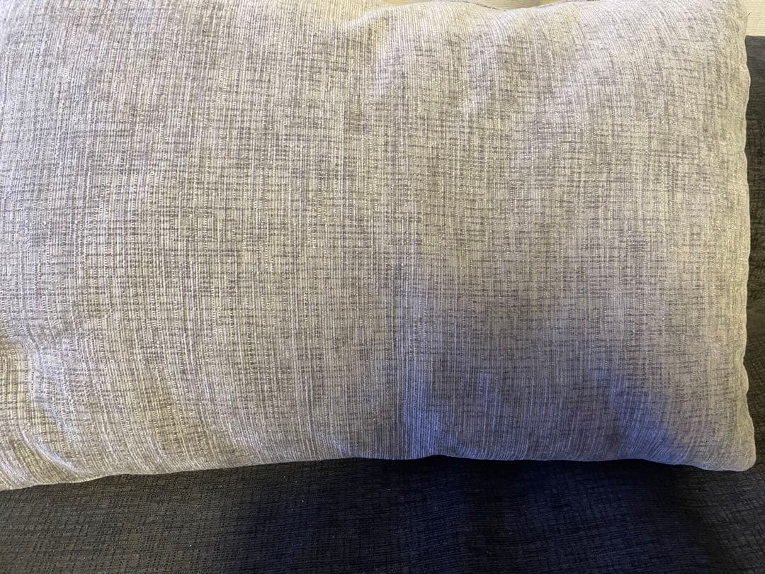 ニトリ　ソファ　グレー　2人掛けセパレートソファ 布張りタイプ LB04 GY