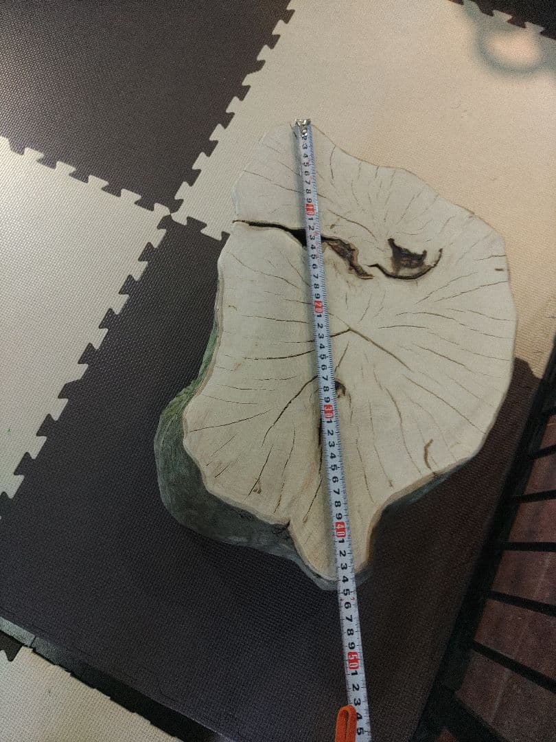 切り株のスツール　樹皮付き