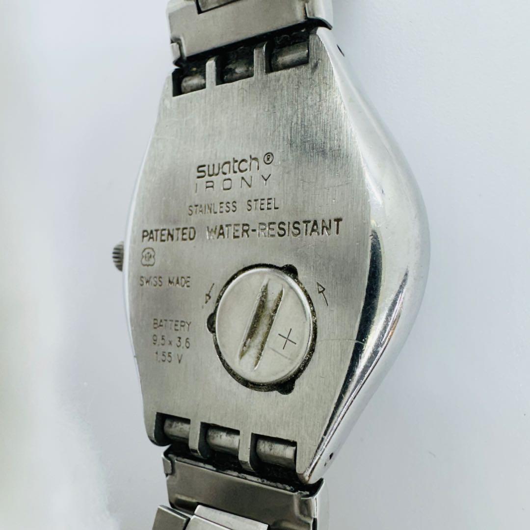 ✨SWATCH✨スウォッチ✨IRONY✨クォーツ✨デイト✨ブルー文字盤✨腕時計✨