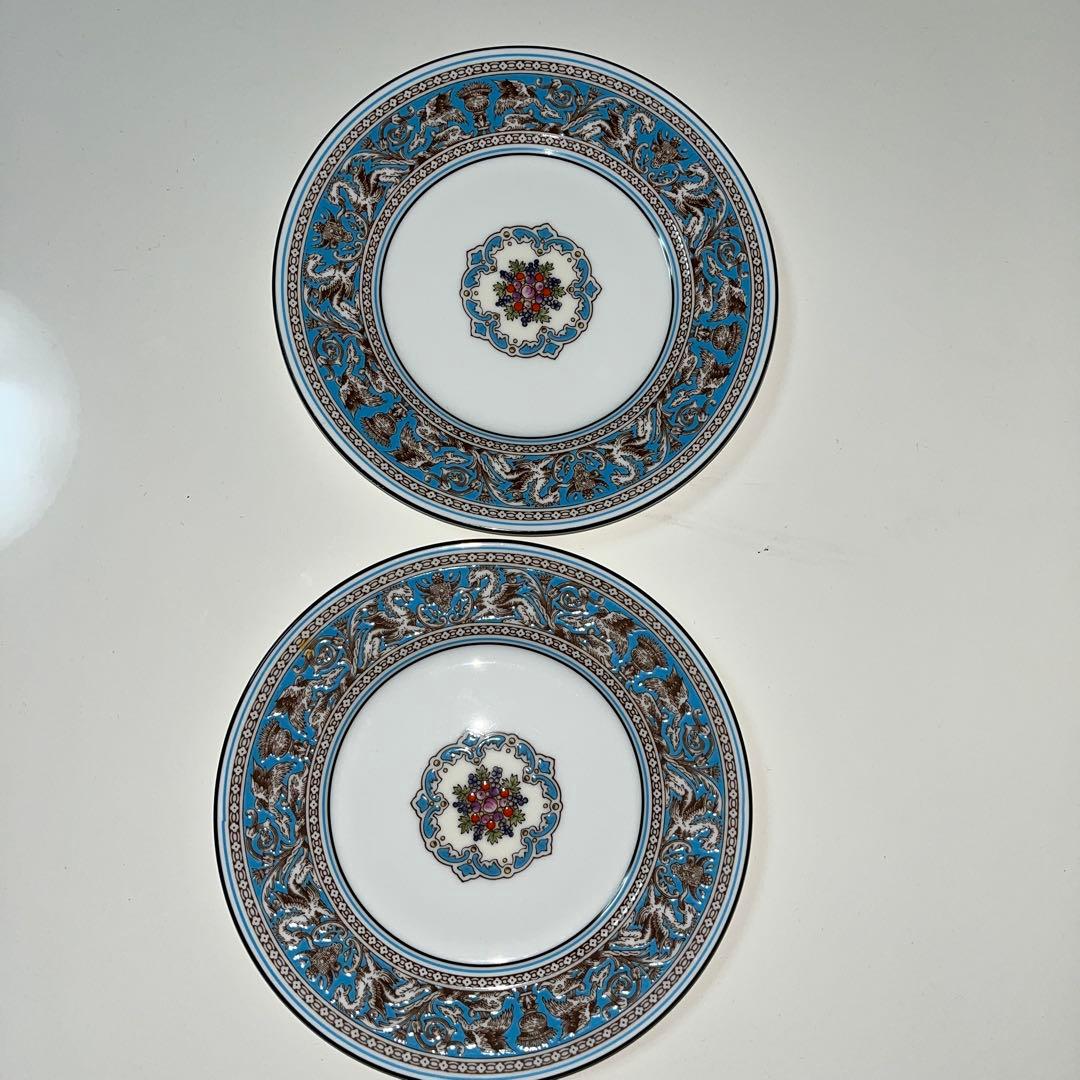 ウェッジウッド　フロレンティーン　ターコイズ2枚セット