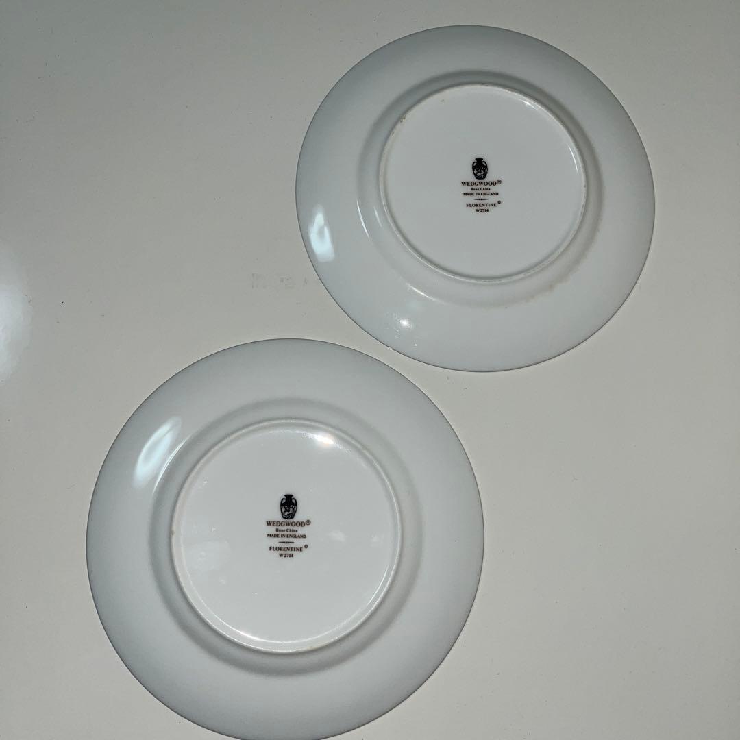 ウェッジウッド　フロレンティーン　ターコイズ2枚セット