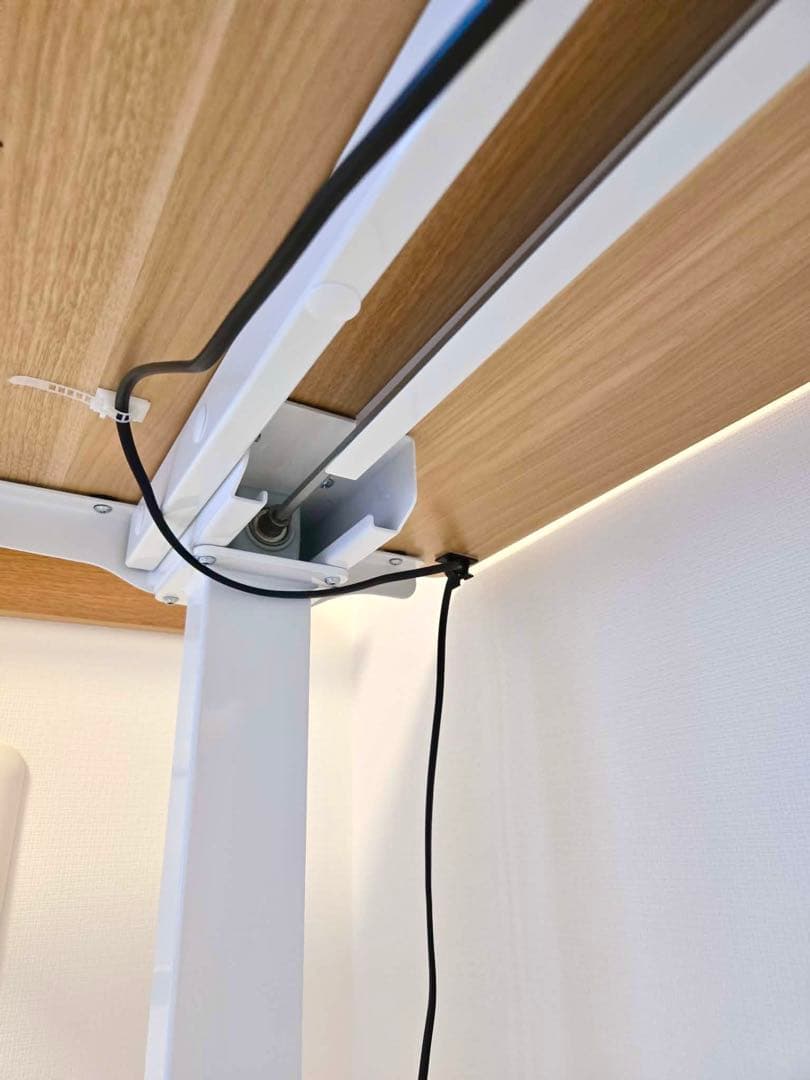 FlexiSpot 電動昇降式デスクE9 ホワイト ウッド天板