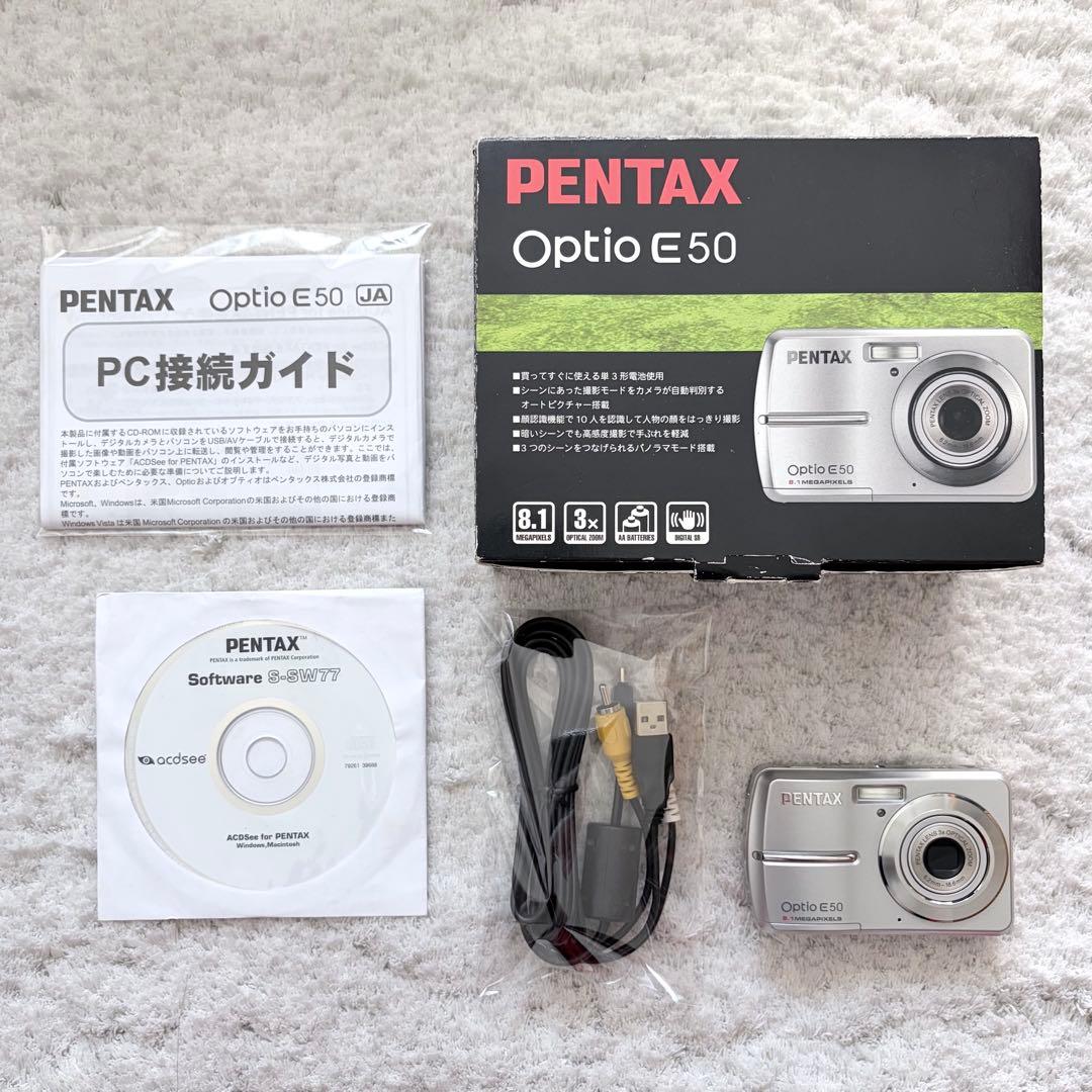 【動作確認済】PENTAX ペンタックス Optio E50 レトロコンデジ