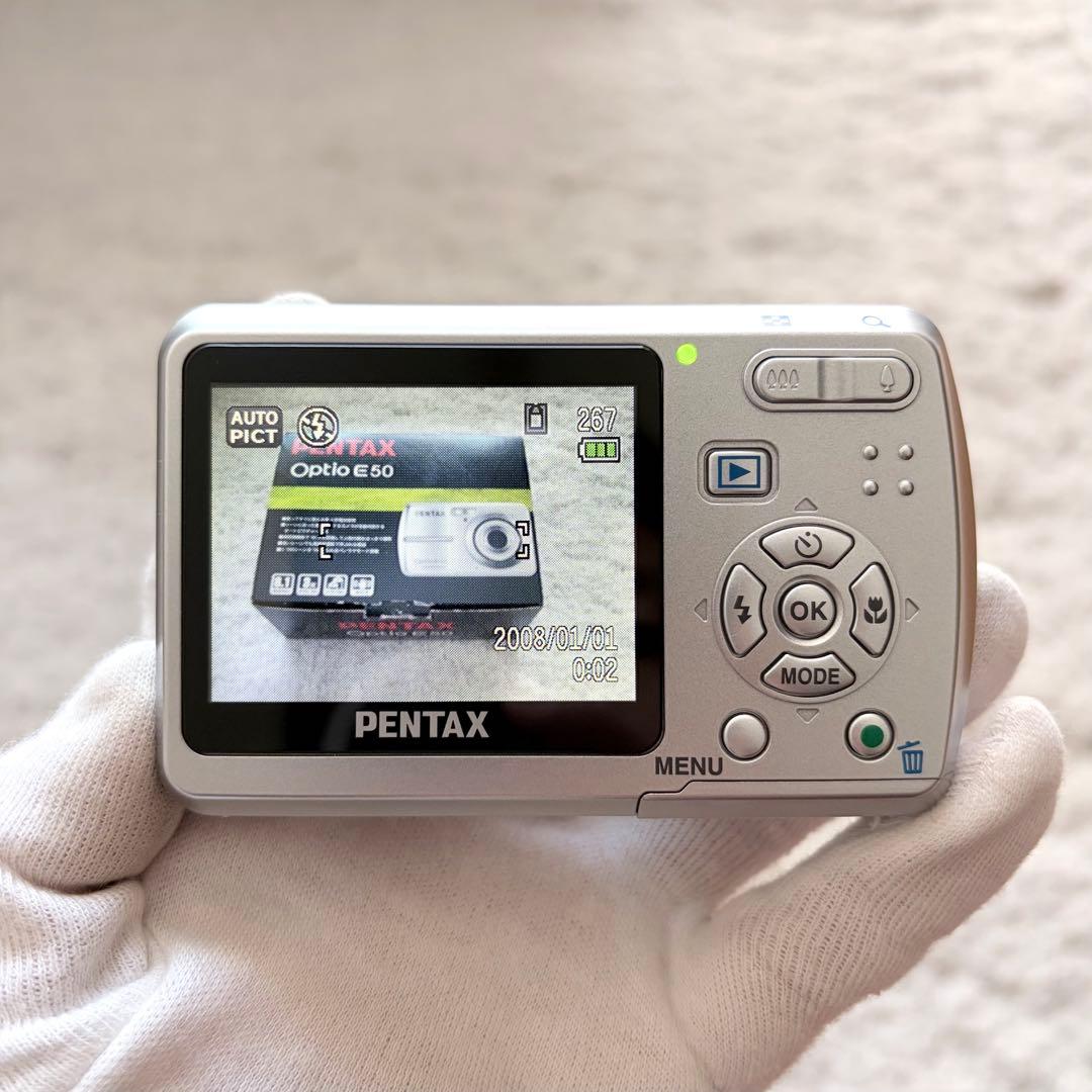【動作確認済】PENTAX ペンタックス Optio E50 レトロコンデジ