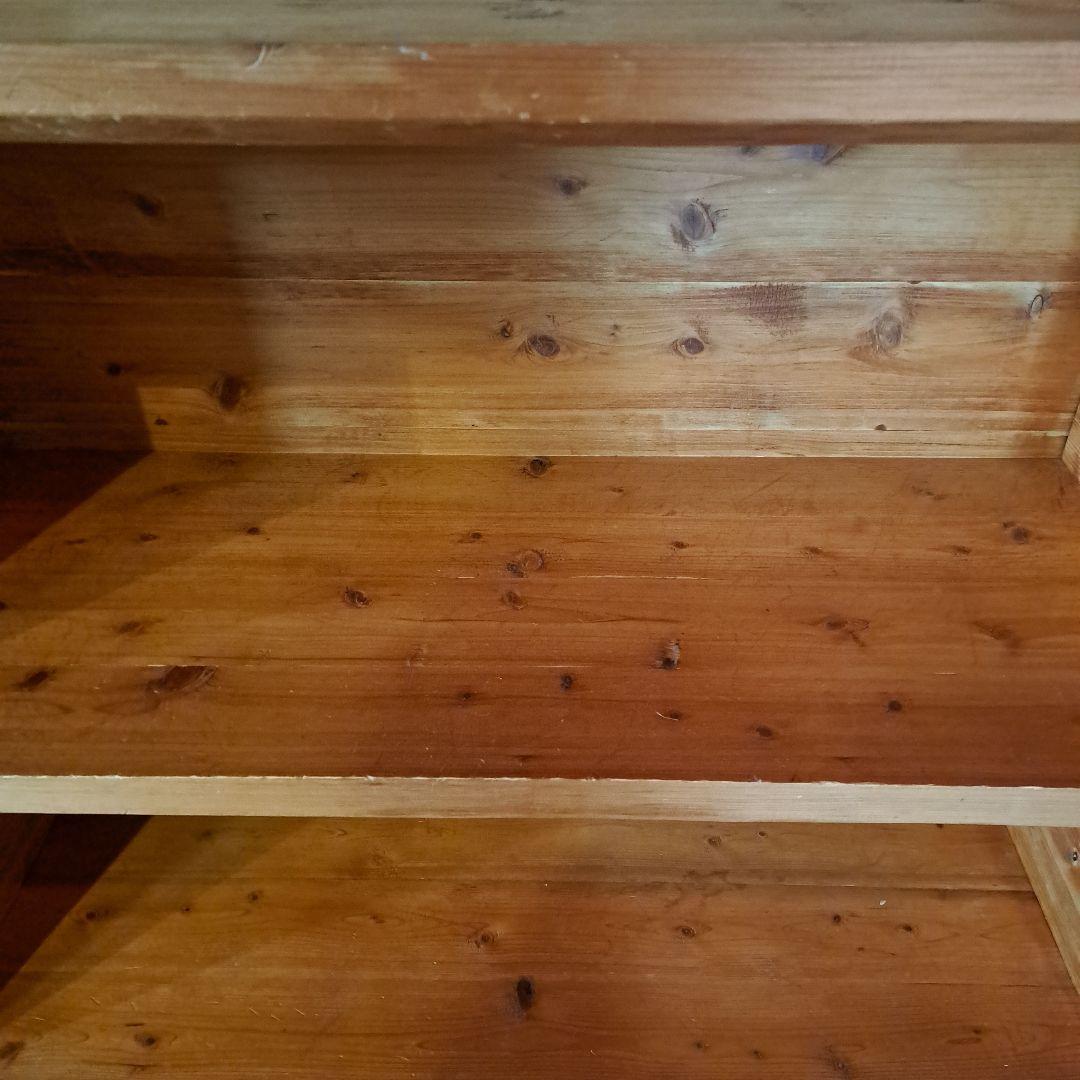 ヒノキ 特注 ブックシェルフ 本棚