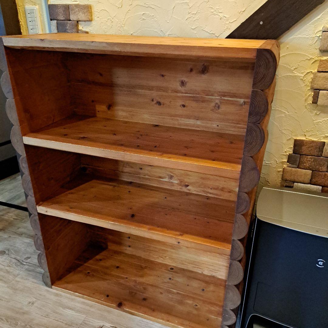 ヒノキ 特注 ブックシェルフ 本棚