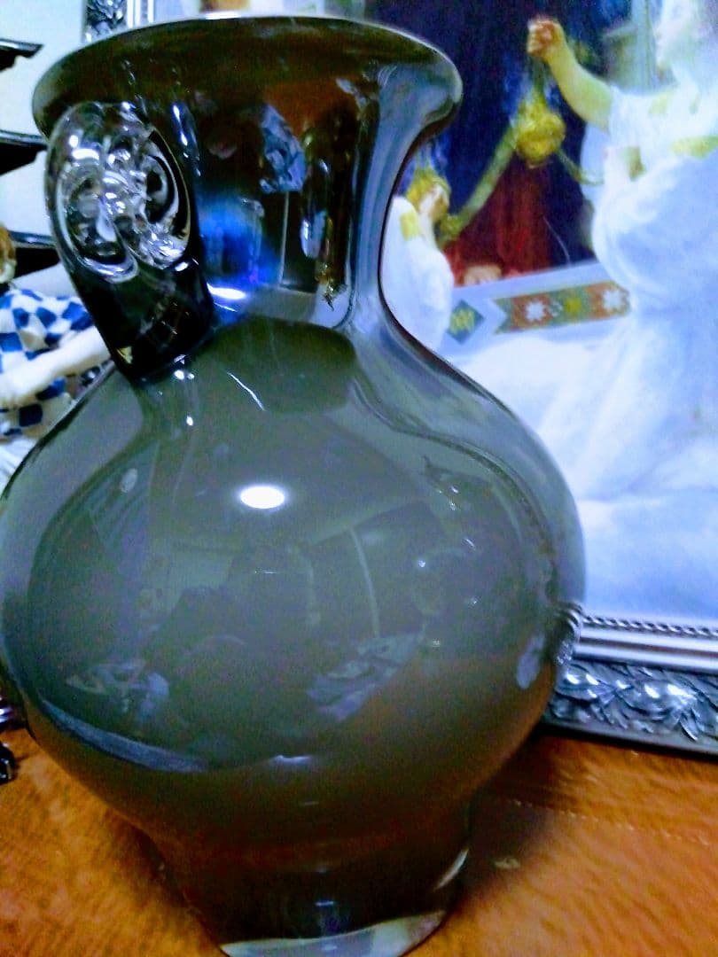 多色ガラス花瓶 中型