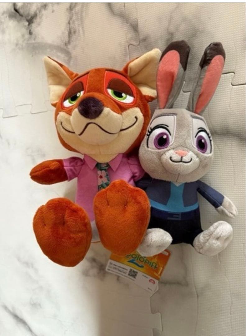 ズートピアニック・ワイルドとジュディ・ホップス ぬいぐるみ3点セット