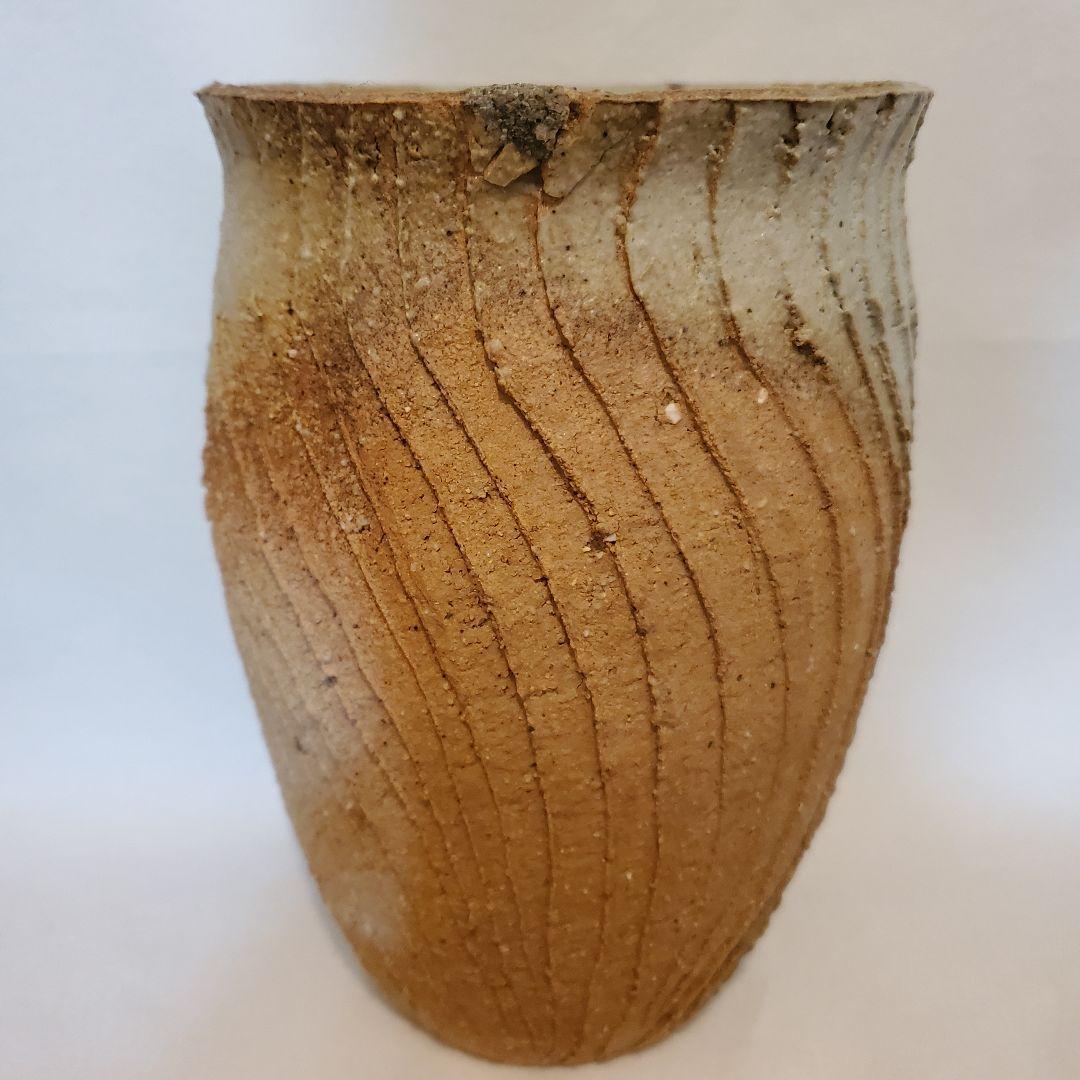 訳あり 花瓶 益子 焼き物 作家 さんの花瓶