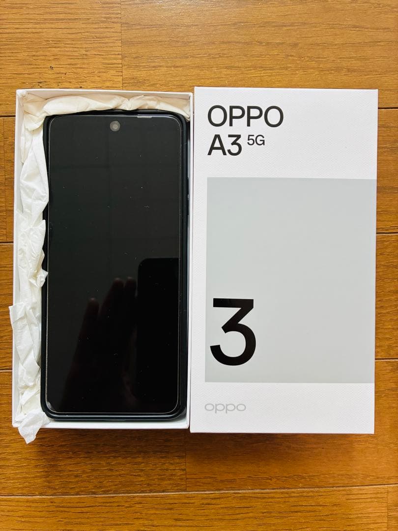 OPPO A3 5G ブラック 3カメラ ケース付き