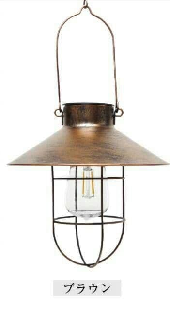 2つセット　期間限定価格　ソーラー　ガーデンライト アンティーク ランタン型1